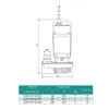Насос дренажний SHIMGE QDX1.5-25-0.55K3, Hmax=25 м, Qmax=100 л/хв., изображение 3