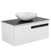Тумба Остiн білий мат зі стільницею 90 см та умивальником Zero 46