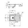 Мийка для кухні із нержавіючої сталі Grohe K200 (31552SD1), изображение 4