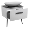 Тумба Сiєна білий мат зі стільницею 80 см та умив. Olive 74 см