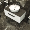 Тумба Сiєна білий мат зі стільницею 90 см и умыв. Olive 74 см, зображення 11