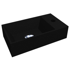 Умывальник COPPER 400 MIRASTONE BLACK SHINE Miraggio