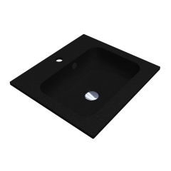 Умывальник DELLA 500 MIRASTONE BLACK SHINE Miraggio