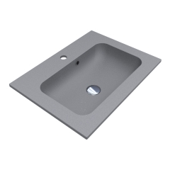 Умывальник DELLA 600 MIRASTONE GRAY Miraggio