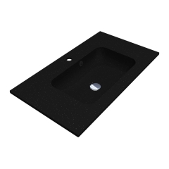 Умывальник DELLA 800 MIRASTONE BLACK SHINE Miraggio
