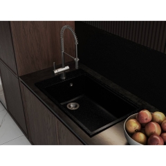 Кухонная мойка LAGOON 760 black shine Miraggio