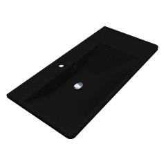 Умывальник SACRAMENTO MIRASTONE BLACK SHINE Miraggio