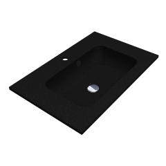 Умывальник DELLA 700 MIRASTONE BLACK SHINE Miraggio