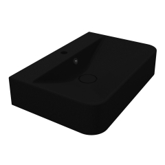 Умывальник CHAMONIX MIRASTONE BLACK SHINE Miraggio