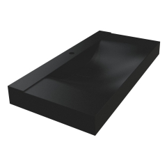 Умывальник FLY 1000 MIRASTONE BLACK SHINE Miraggio