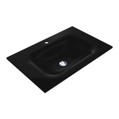 Умывальник JESSEL 700 MIRASTONE BLACK SHINE Miraggio