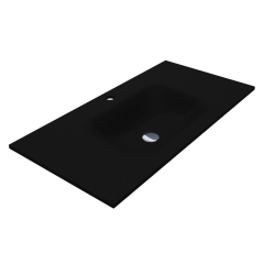 Умывальник JESSEL 1000 MIRASTONE BLACK SHINE Miraggio