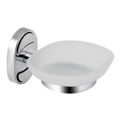 Мыльница с держателем Lidz Oreo 0201 настенная (матовое стекло) LDORE0201CRM22083 Chrome купить в САНН Одесса