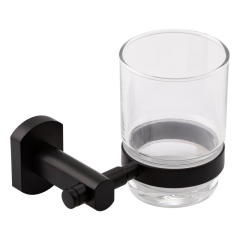 Стакан с держателем Qtap Liberty настенный QTLIBBLM1158 Black купить в САНН Одесса