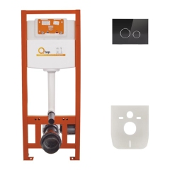 Набор инсталляция 4 в 1 Qtap Nest ST с круглой панелью смыва QT0133M425V1163GB купить в САНН Одесса