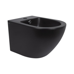 Биде подвесное Qtap Robin 495х370х325 Matt black QT1355046FMB купить в САНН Одесса