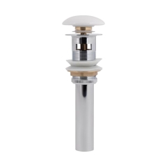 Донный клапан для раковины Qtap PU02O 225х70х70 White с переливом купить в САНН Одесса