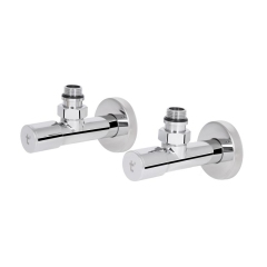 Комплект кранов Thermo Alliance Standart 1/2" НР для полотенцесушителя угловой SF395W15 купить в САНН Одесса