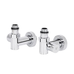 Комплект кранов Thermo Alliance Standart 1/2", хром,  для полотенцесушителя угловой SF395W15HE купить в САНН Одесса