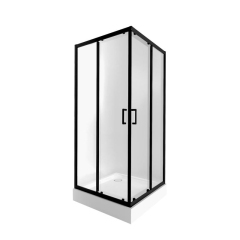 Набор Qtap душевая кабина Taurus BLA1099SC6 Clear 2020x900x900 мм + поддон Tern 309912C 90x90x12 см с сифоном купить в САНН Одесса