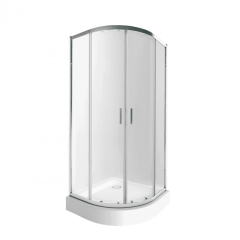 Набор Qtap душевая кабина Taurus CRM1011AC6 Clear 2020x1000x1000 мм + поддон Robin 301112 100x100x12 см с сифоном купить в САНН Одесса