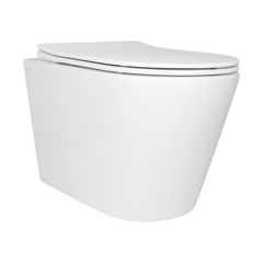 Унитаз подвесной Qtap Scorpio безободковый Ultra Quiet с сиденьем Soft-close QT14332380AW купить в САНН Одесса
