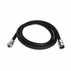 Шланг для ручного душа Qtap Hadice 1600 мм прямоугольный QTHADPVCSQ160B Black Matt купить в САНН Одесса