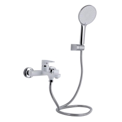 Смеситель для ванны Qtap Jay (c душевым гарнитуром) QTJAY259CRW45553 Chrome/White купить в САНН Одесса