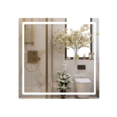 Зеркало Qtap Mideya 800x800 с LED-подсветкой Touch, с антизапотеванием, диммером QT2078NCF8080W купить в САНН Одесса