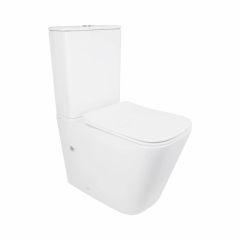 Унитаз напольный Qtap Tern Ultra Quiet безободковый с сиденьем Soft-Close QT17226003AW White купить в САНН Одесса