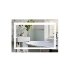 Зеркало Qtap Cardinal 1200х800 с LED-подсветкой Touch, с антизапотеванием, с диммером, рег. темп. цвета (3000-6500K) QT0478C12080 купить в САНН Одесса