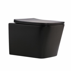 Унитаз подвесной Qtap Tern New Ultra Quiet с сиденьем с сиденьем Soft-Close MATT BLACK QT17332303ASMB купить в САНН Одесса