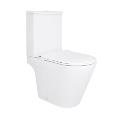 Унитаз напольный Qtap Dove Rimless безободковый с сиденьем Soft-close WHITE QT06228380BW купить в САНН Одесса