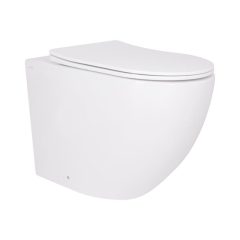 Унитаз подвесной Qtap Robin Ultra Quiet безободковый с сиденьем Soft-close 520x365x365 мм WHITE купить в САНН Одесса