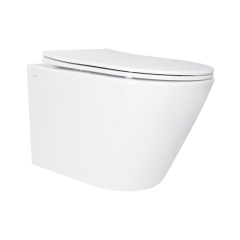 Унитаз подвесной Qtap Swan безободковый с сиденьем Soft-close QT16335180W купить в САНН Одесса