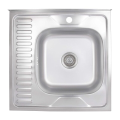 Кухонная мойка Brinex 6060-R 0,6 мм Satin (BRIN6060RSAT06) купить в САНН Одесса