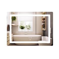 Зеркало Lidz Kubis (KU2) 900х700 с LED-подсветкой Touch, с антизапотеванием, с диммером, рег. яркости LD78LF904907048452 купить в САНН Одесса