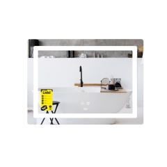 Зеркало Lidz Kubis (KU2) 700х500 с LED-подсветкой Touch, с антизапотеванием, с диммером, рег. яркости LD78LF90448486 купить в САНН Одесса