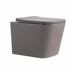 Унитаз подвесной Qtap Tern Ultra Quiet 520×345×325 мм, Stone grey, с сиденьем Slim Duroplast / Soft-close / Quick Release QTTER26SG49000 купить в САНН Одесса