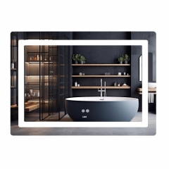 Зеркало Lidz Kubis (KU2) 1200х800 с LED-подсветкой Touch, с антизапотеванием, с диммером, рег. яркости LDKUB120080049007 купить в САНН Одесса