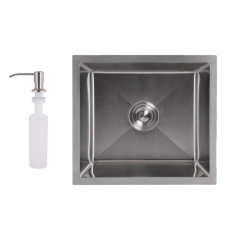 Мийка для кухні інтегрована під стільницю Lidz Handmade H4843 Brushed Steel 3,0/1,0 мм LDH4843BRU49441 купити в САНН Одеса