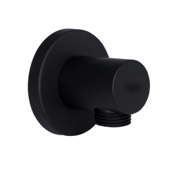 Акционный набор Qtap 1+1=3: Подключение для шланга Spojeni Matt Black, округлое QTCRBB030 купить в САНН Одесса