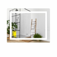 Зеркало Lidz Kubis (KU2) 800х600 с часами, с LED-подсветкой Touch, с антизапотеванием, с диммером, рег. яркости LDKU800600CL48281 купить в САНН Одесса