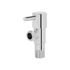 Кран угловой Thermo Alliance Standart (палочка) 1/2"ЗЗ, нерж, хром, керам. букса TAS349W1515 купить в САНН Одесса