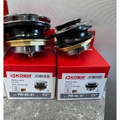 Донный клапан для ванны KOER PW-05-01 автоматический (Click-Clack) (Цвет хром) 1 1/2'' (KR3406) купить в САНН Одесса