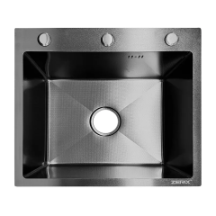 Мойка из нержавеющей стали ZERIX ZH5045 DECOR GRAPHITE (3.0/0.8) (цвет графит) (ZX6167) купить в САНН Одесса