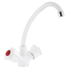 Смеситель для кухни PLAMIX AMA-271 WHITE (без подводки) (Цвет белый) (PM0696) купить в САНН Одесса