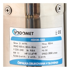 Вихревой насос для скважины Vodomet 4SKM-150 (VO4156) купить в САНН Одесса