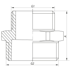 Ниппель редукционный 3/4''x1" Koer KF.N0810 (KF0036) купить в САНН Одесса