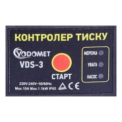 Контроллер давления Vodomet VDS-3 электронный для насоса до 1,1 кВт, угловой 1", с кабелем (VO4201) купить в САНН Одесса